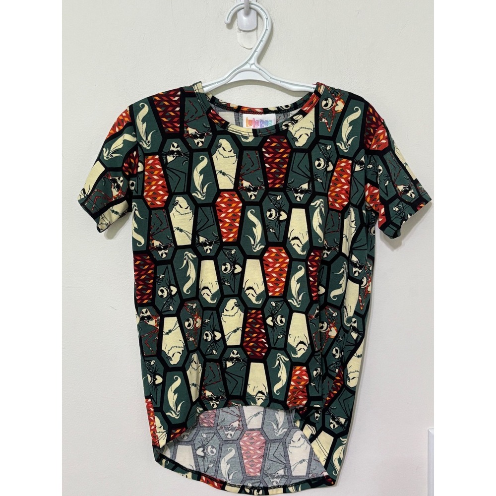 LuLaRoe Disney Nightmare Before‎ Christmas Halloween Top Kids Size 4